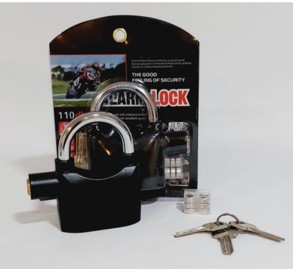 CANDADO PARA MOTO CON ALARMA