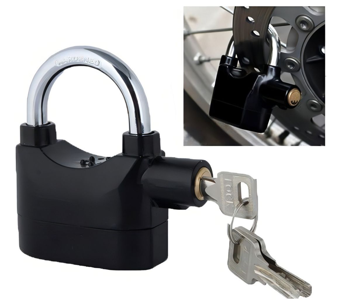 CANDADO PARA MOTO - BICI CON ALARMA