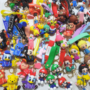 LLAVEROS DE GOMA X 20 UNIDADES