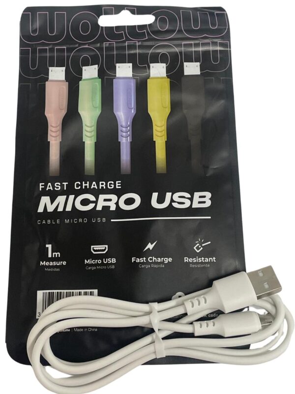 CABLE MICRO USB WOLLOW 2.4