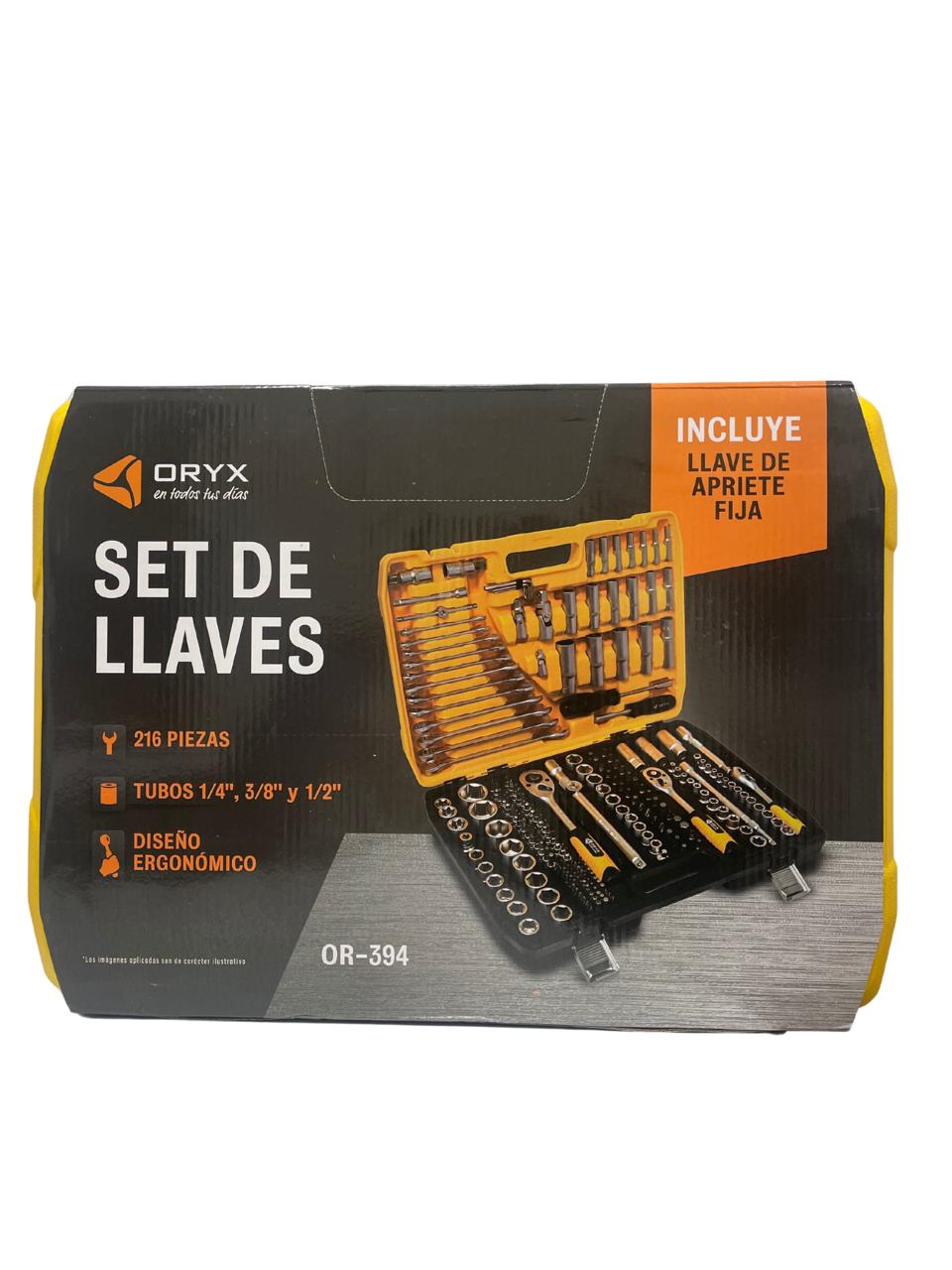 SET DE LLAVE 216PCS ORYX