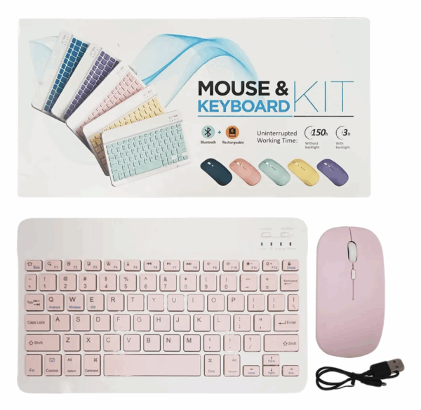 KIT MINI TECLADO C/MOUSE INALAMBRICO