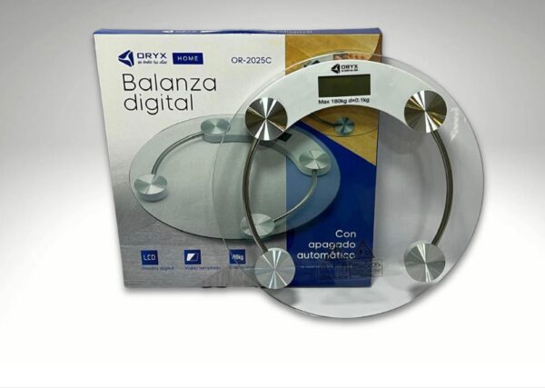 BALANZA FAMILIAR REDONDA 180KG - ORYX