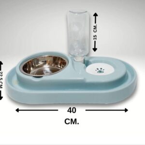 COMEDERO C/DISPENSER PARA MASCOTA