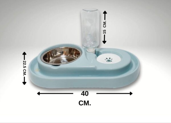 COMEDERO C/DISPENSE PARA MASCOTA