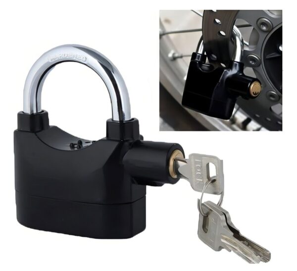 CANDADO PARA MOTO CON ALARMA