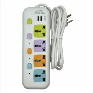 ZAPATILLA 4 TOMAS + 2 USB - CARGA RAPIDA