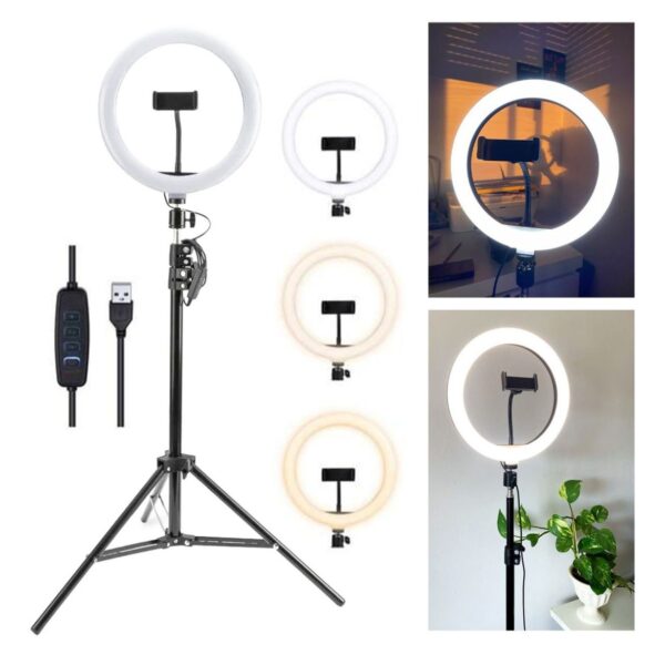 ARO LED + TRIPODE EN CAJA