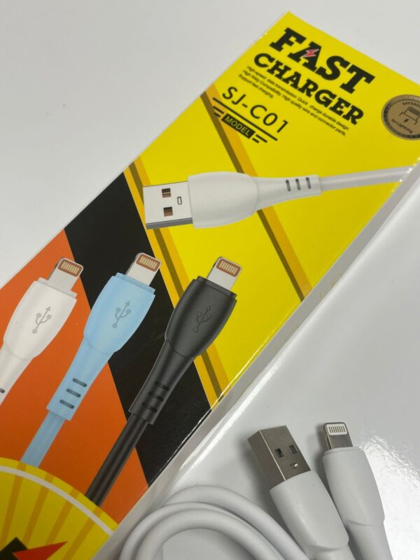 CABLE IPHONE CARGA RAPIDA - 3 COLORES
