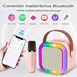 PARLANTE BT KARAOKE - 1 MICROFONO