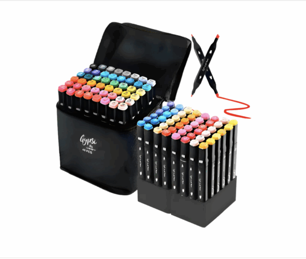 SET MARCADORES  X48PCS DOBLE PUNTA