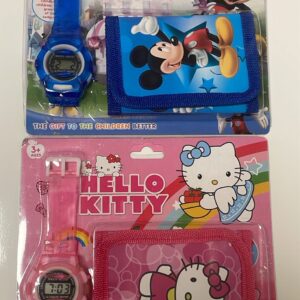 BILLETERA CON RELOJ PARA NIÑOS