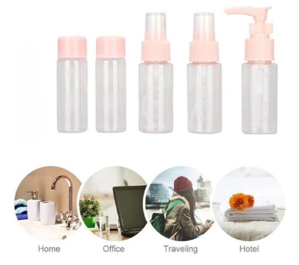 KIT DE VIAJE PARA COSMETICOS - 5 PCS