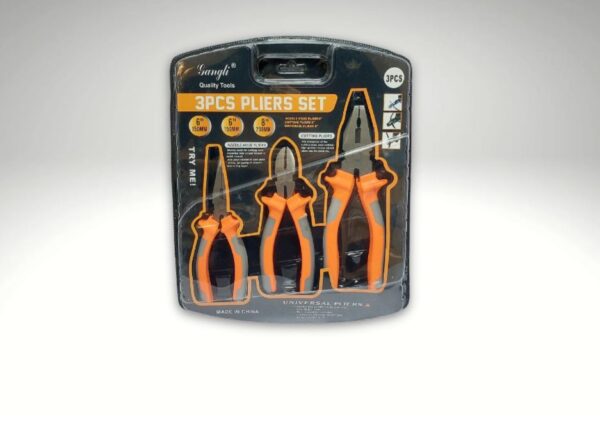 SET DE 3 PINZAS EN BLISTER