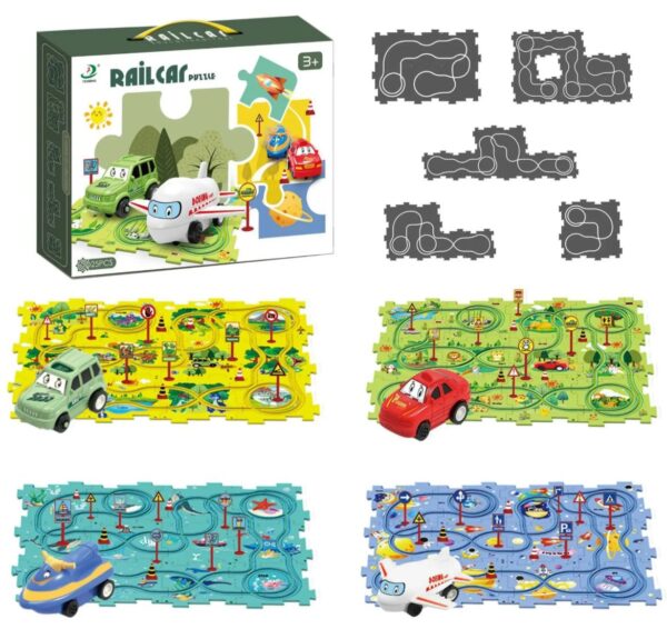 JUEGO RAIL CAR PUZZLE - KIDS