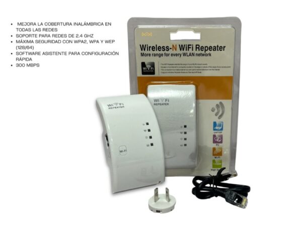 REPETIDOR WIFI - 300 MBPS EN CAJA
