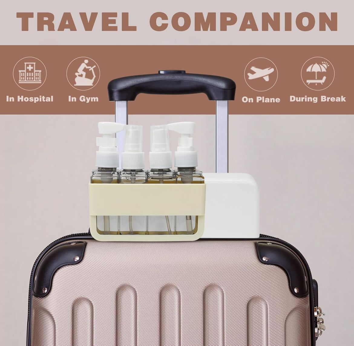 KIT DE VIAJE PARA COSMETICOS - 4 PCS