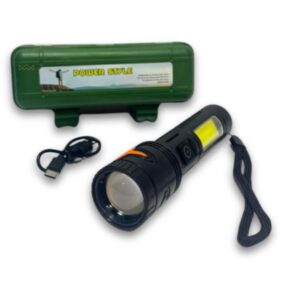 LINTERNA C/ ESTUCHE RECARGABLE - NEGRA