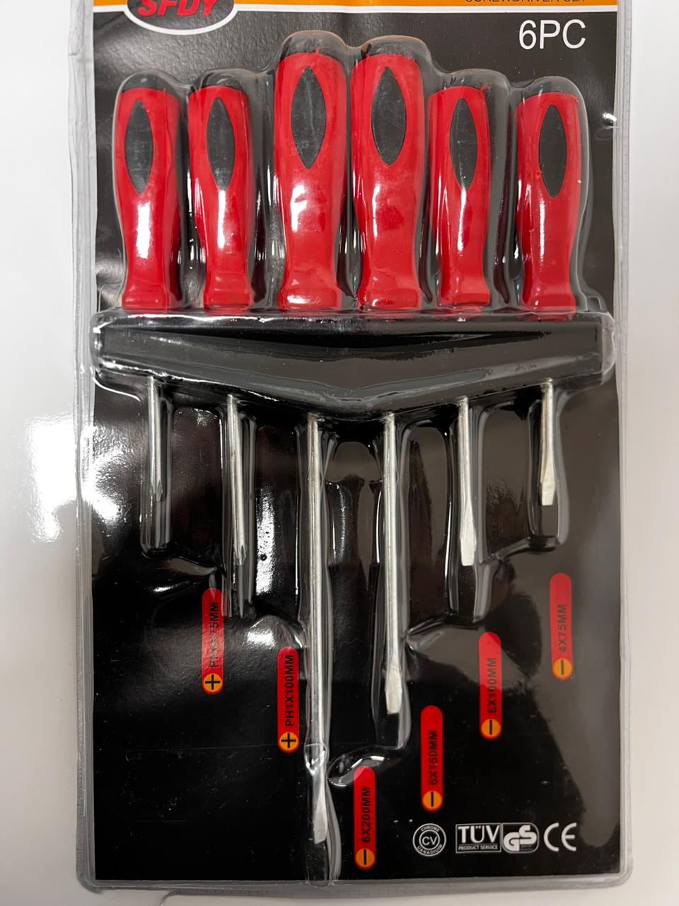 SET DESTORNILLADOR CRUZ Y PLANO 6PCS