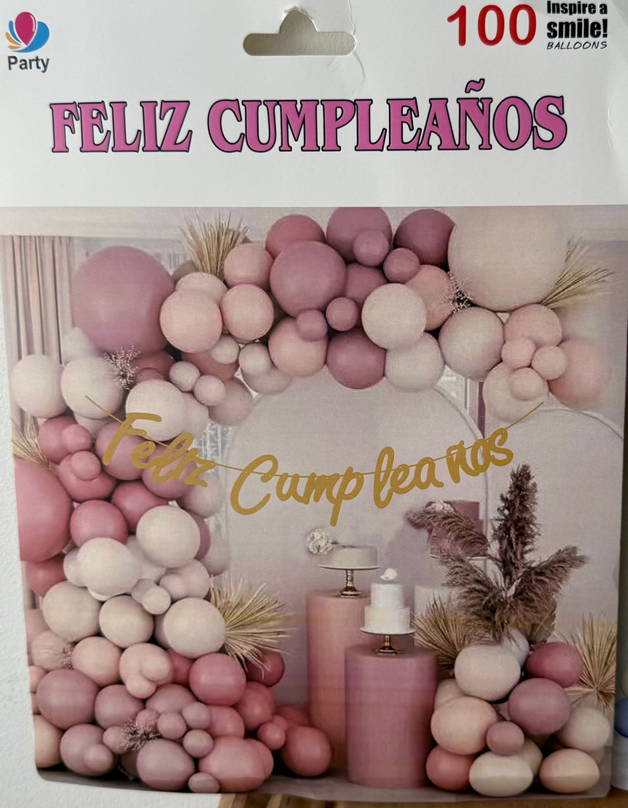 GLOBOS FELIZ CUMPLEAÑOS 82-100 PCS