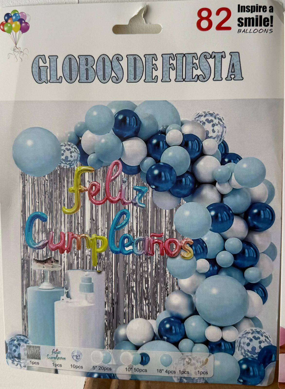 GLOBOS FELIZ CUMPLEAÑOS 82-100 PCS - Imagen 7