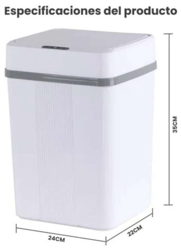CESTO DE BASURA C/ SENSOR 15L OM - Imagen 3