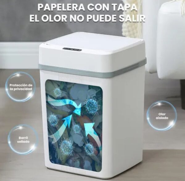 CESTO DE BASURA C/ SENSOR 15L OM - Imagen 4