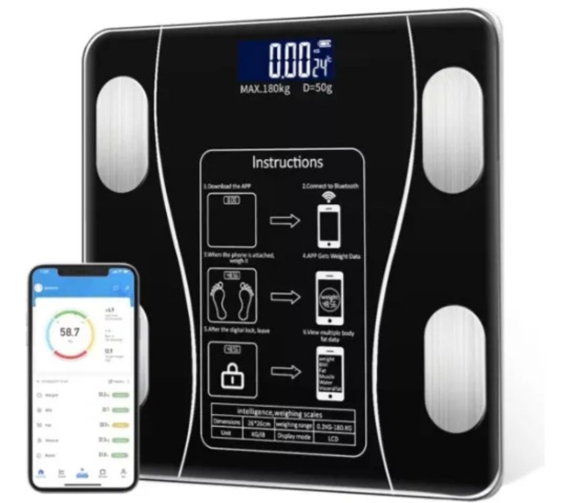BALANZA 180KG CON BLUETOOTH