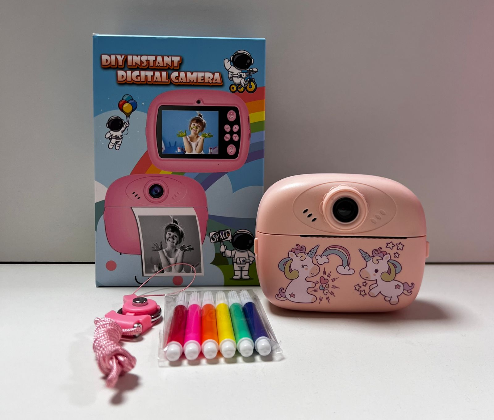 CAMARA INFANTIL FOTO-VIDEO C/IMPRESORA + FIBRAS