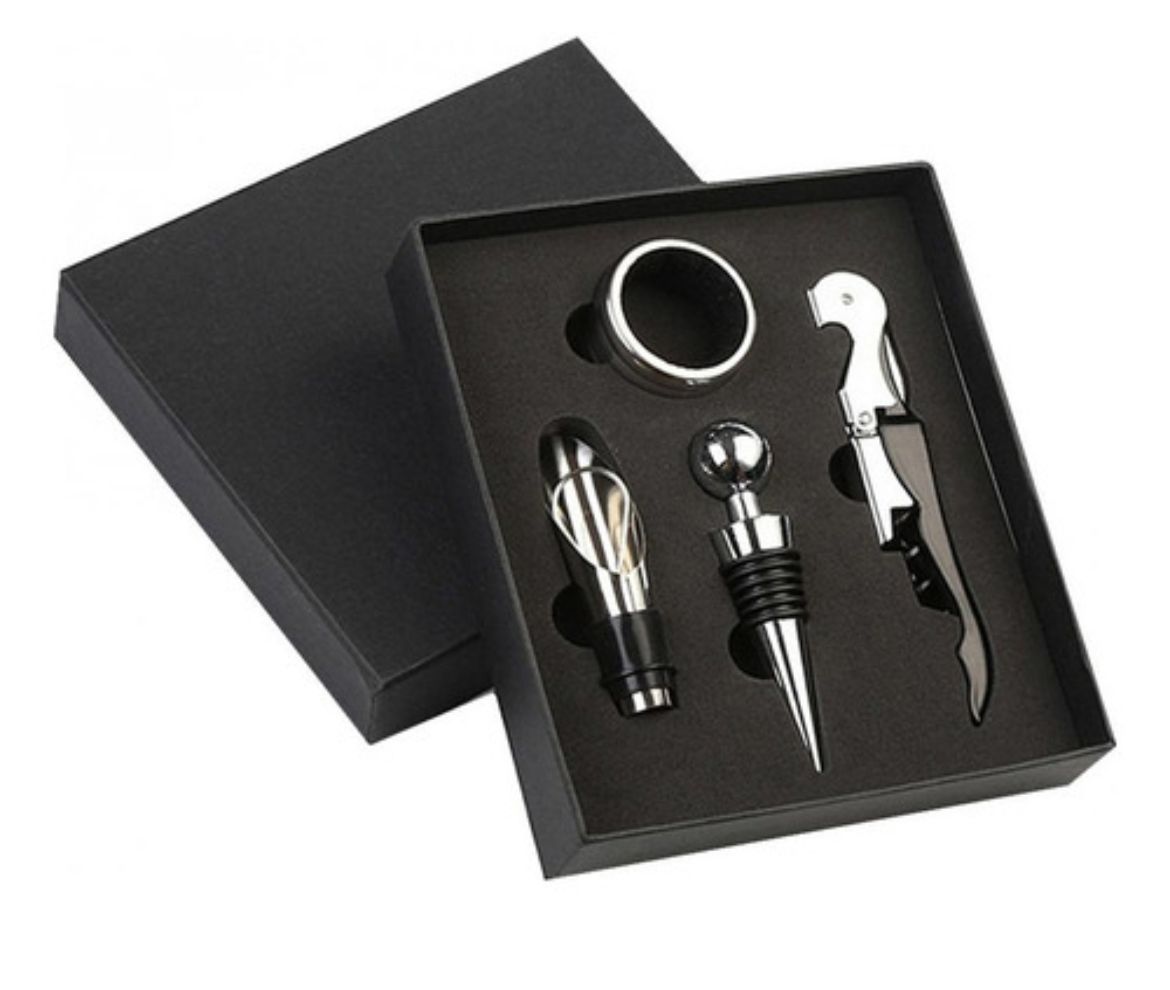 SET DESTAPADOR DE VINOS 4PCS