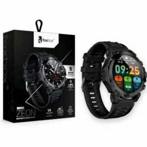 SMARTWATCH DEPORTIVO ZEON NEGRO CON MALLA EXTRA NARANJA