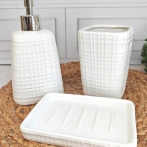 SET DE BAÑO CERAMICA 3 PIEZAS