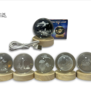 ESFERA DE CRISTAL 3D LED
