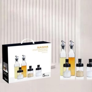 SET DE ACEITE Y ESPECIERO 5PCS