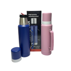 TERMO 1.2 LITROS UNICOLOR CON PICO MATERO