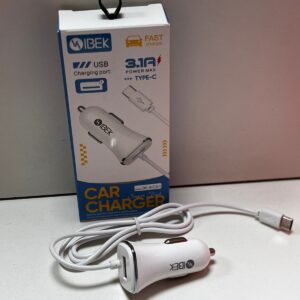 CARGADOR DE AUTO IBEK TIPO C