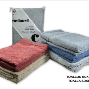 JUEGO TOALLA Y TOALLON - CACHAREL