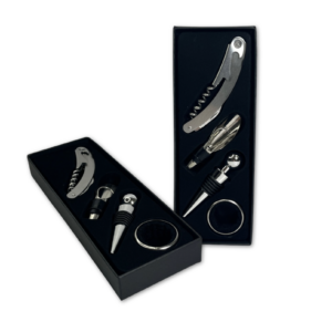SET ABRIDOR VINO CAJA - 4PCS