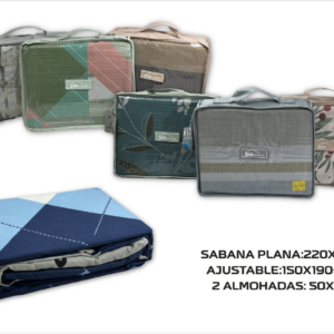 JUEGO DE SABANA ESTAMPADAS 2 1/2