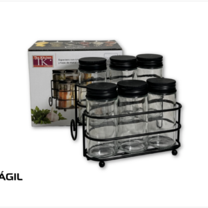SET ESPECIERO X6 PCS VIDRIO