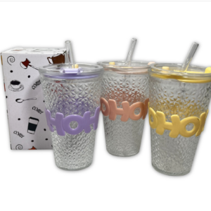 VASO DE VIDRIO CON SORBETE - DISEÑOS