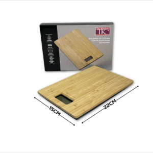 BALANZA DE COCINA BAMBU 5KG
