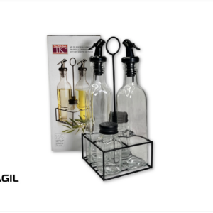 SET ACEITERA Y VINAGRERA CON SALERO