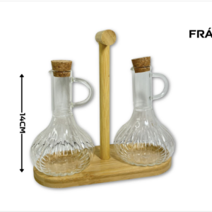 SET ACEITERA Y VINAGRERA CON BASE
