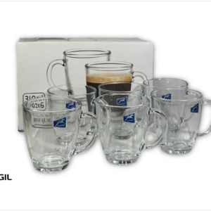 SET X6 TAZAS DE VIDRIO 310 ML