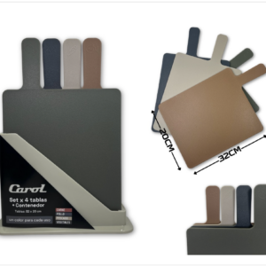 SET DE TABLAS X 4PCS + CONTENEDOR