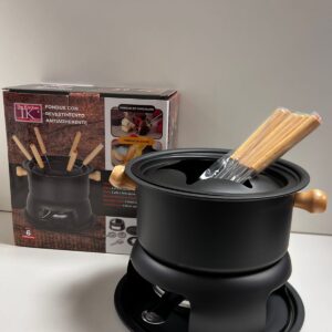 SET FONDUE ANTIADHERENTE CON UTENSILLOS