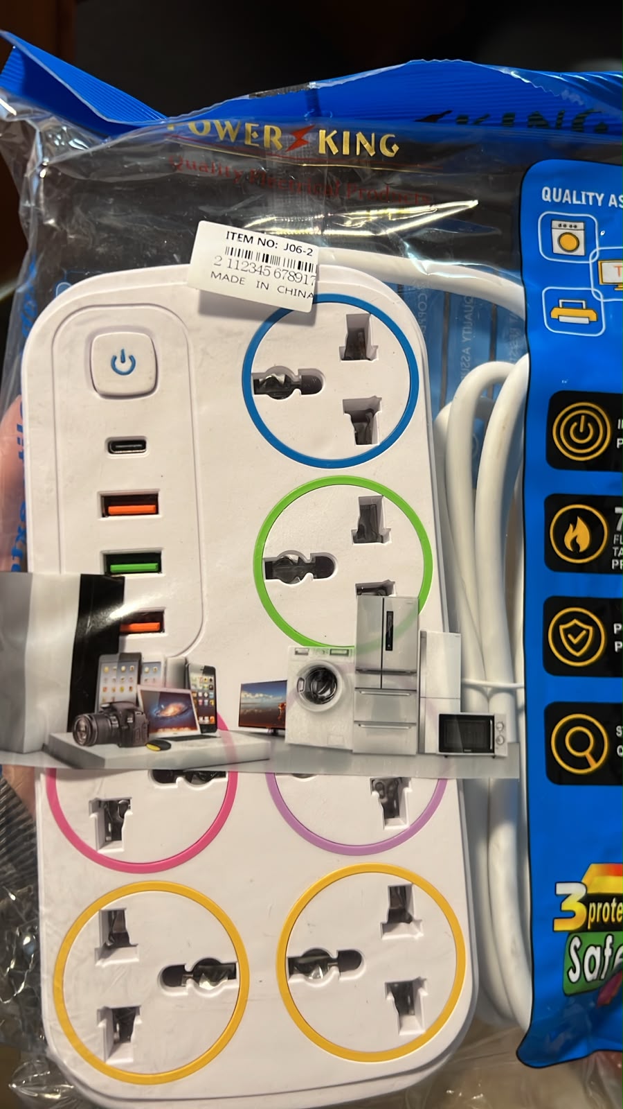ZAPATILLA HEAD 2 USB PORT + 1 TYPE C