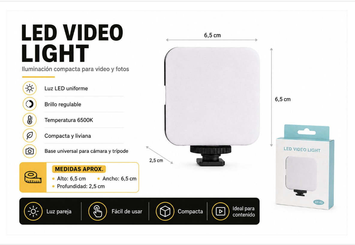 LUZ LED SELFIE PARA CELULAR