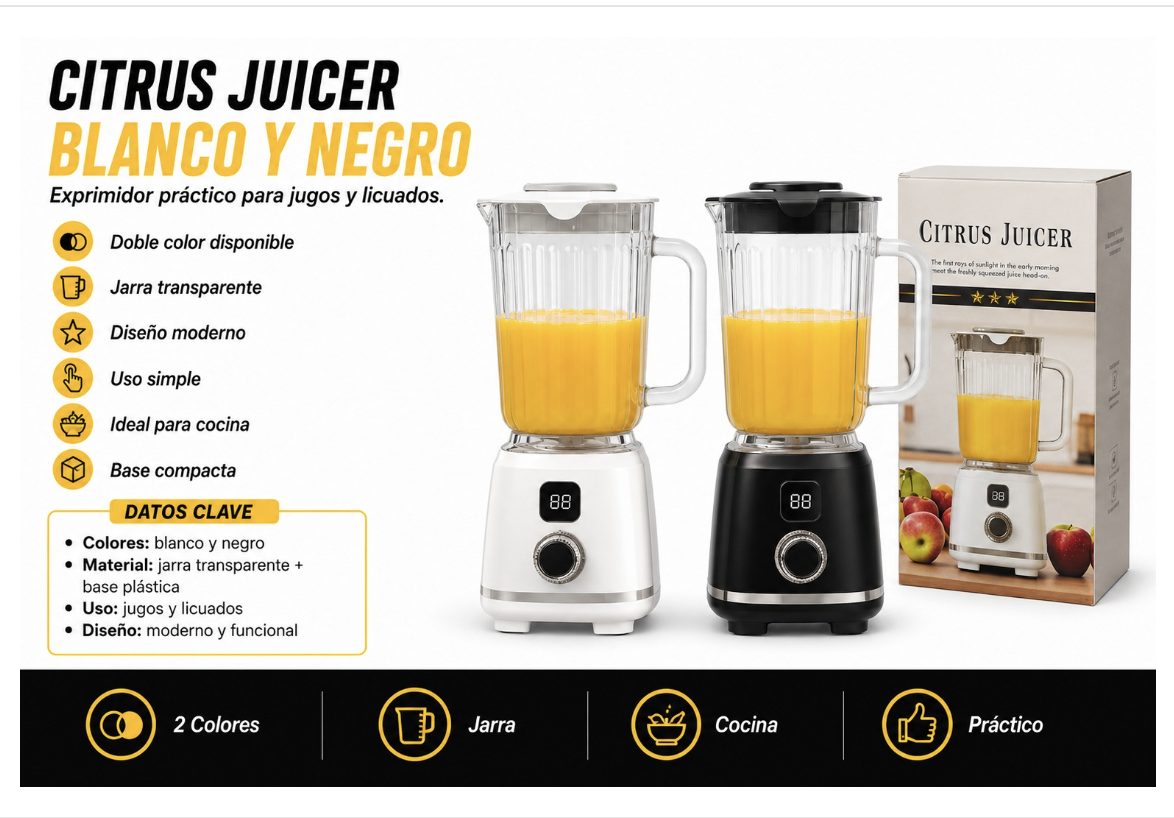 LICUADORA RETRO CITRUS JUICE - 600 ML